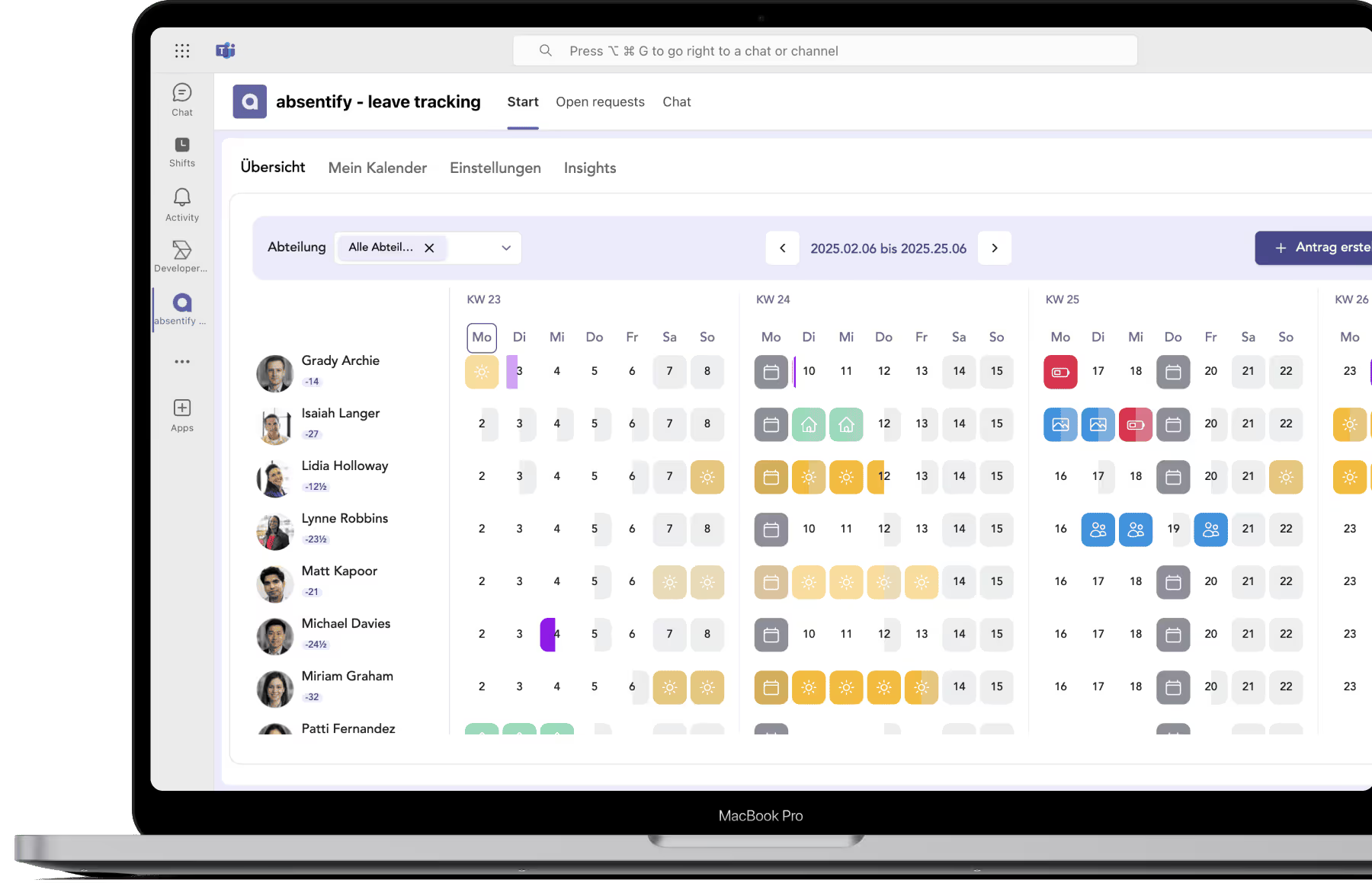 Automatic Outlook calendar synchronization | absentify for Microsoft 365