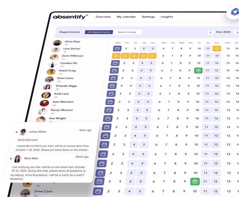absentify dashboard