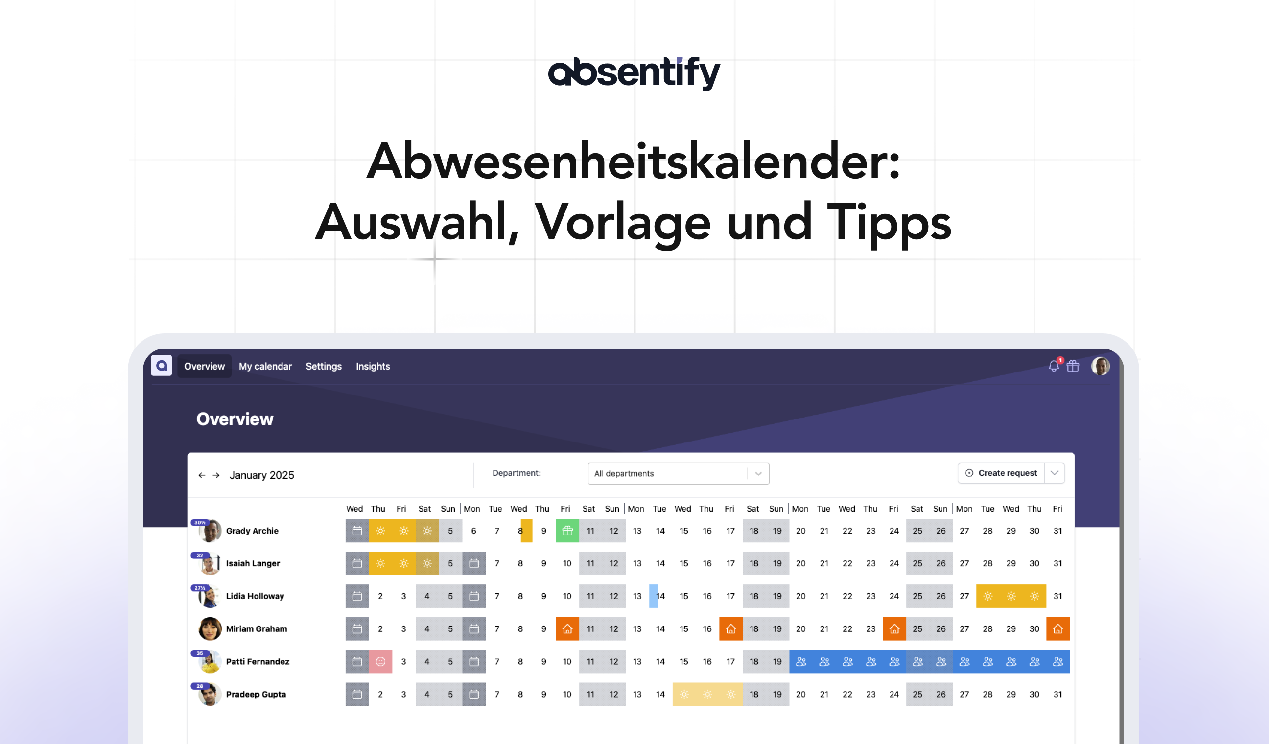 Abwesenheitskalender: Definition, Vorlage und Umsetzung in Microsoft 365