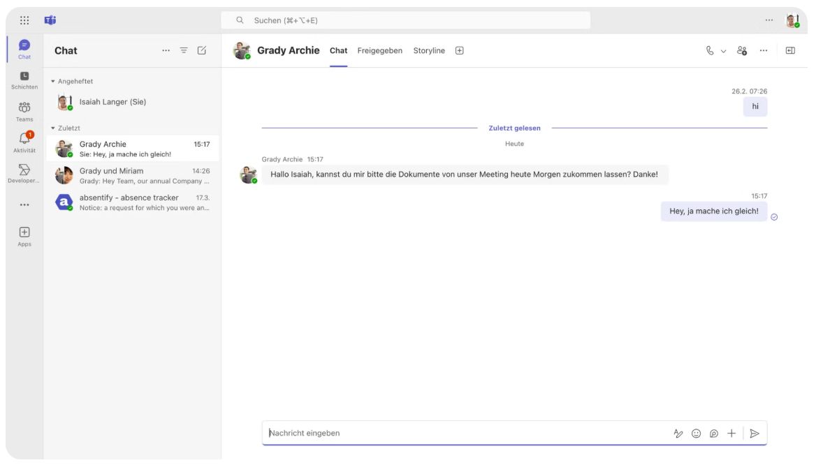 1. Chat oder Kanal? Wähle bewusst.