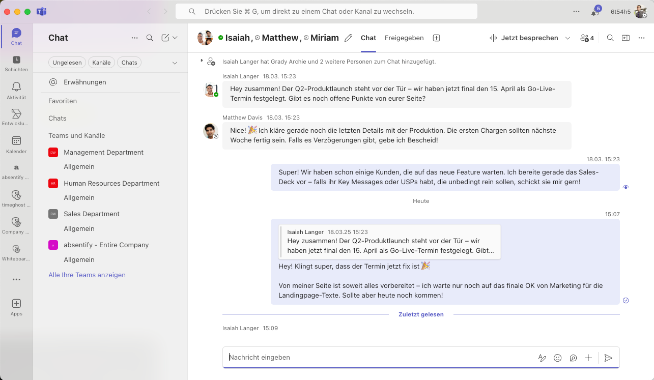 2. Nutze Threads – keine neuen Posts