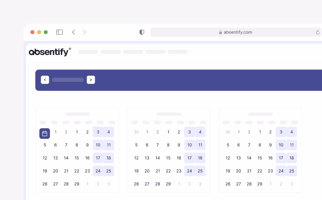Manage absences