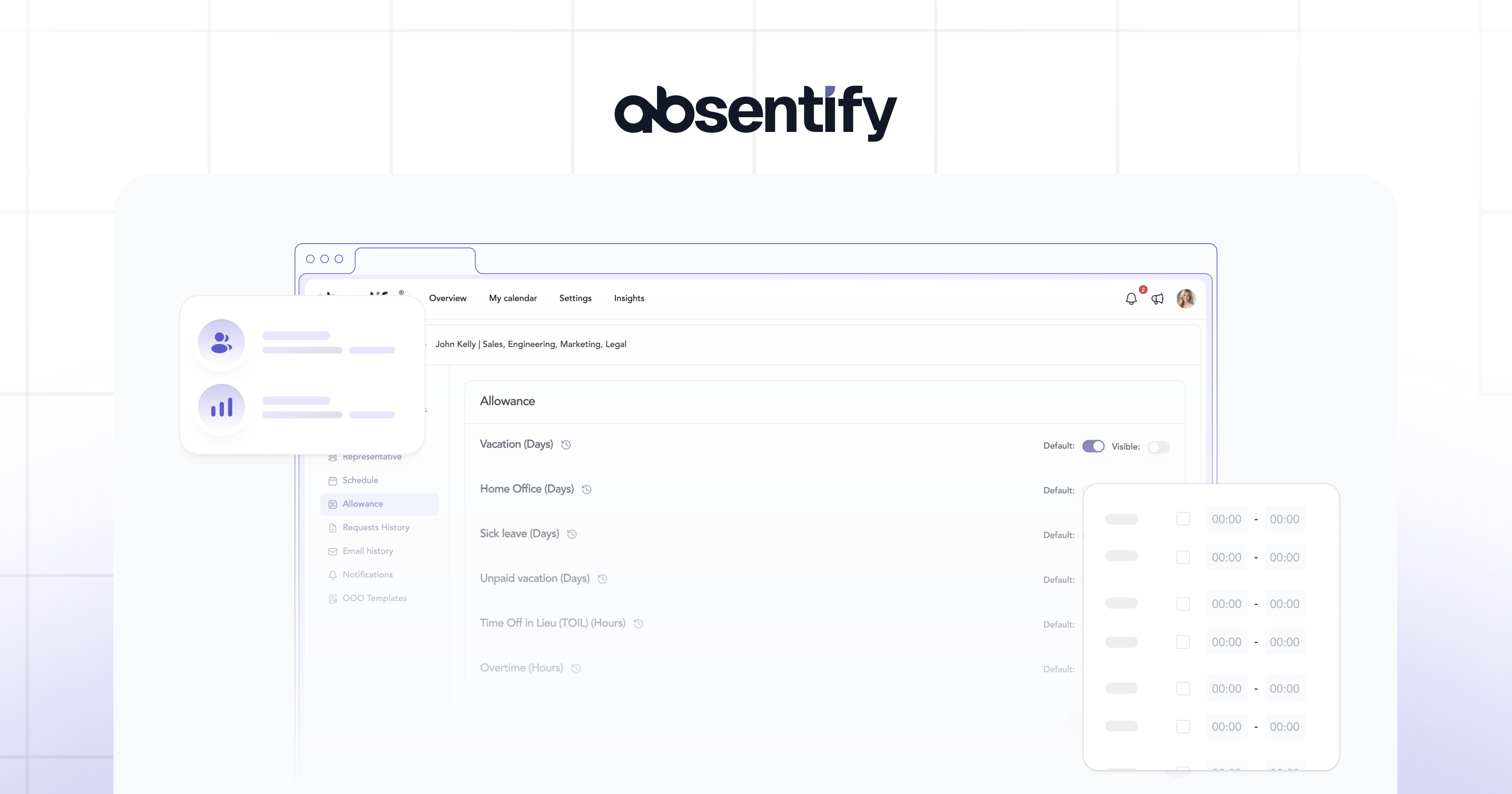 Permisos por rol y tipo de ausencia en absentify