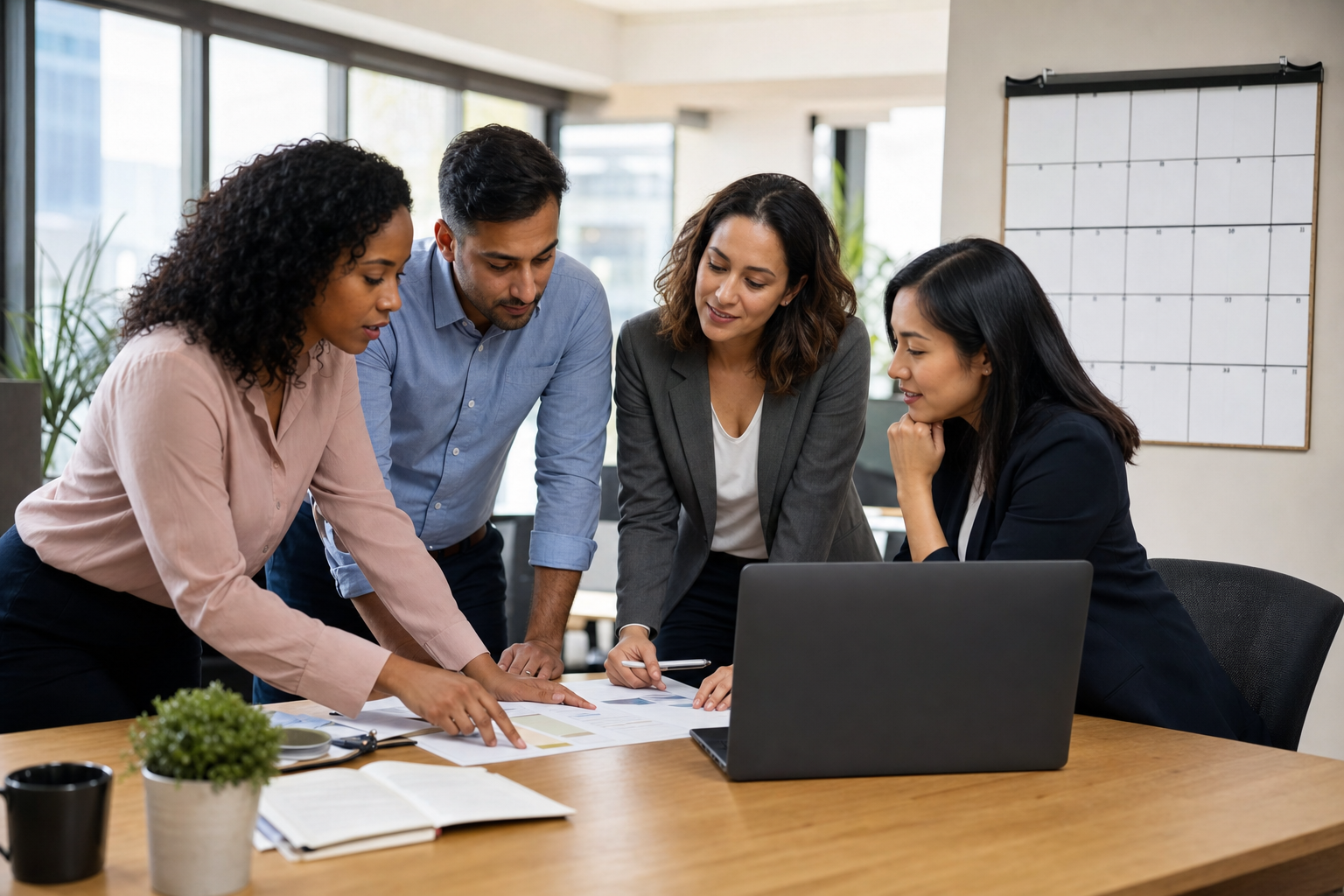 HR-Team plant Urlaubsvertretung am Schreibtisch